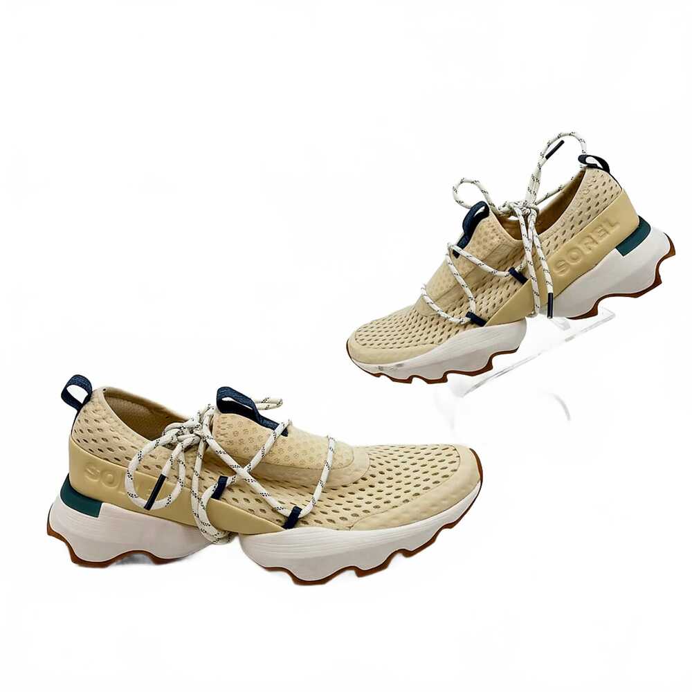 Sorel Kinetic Impact Beige/Blue Sneakers | Womens 7.5